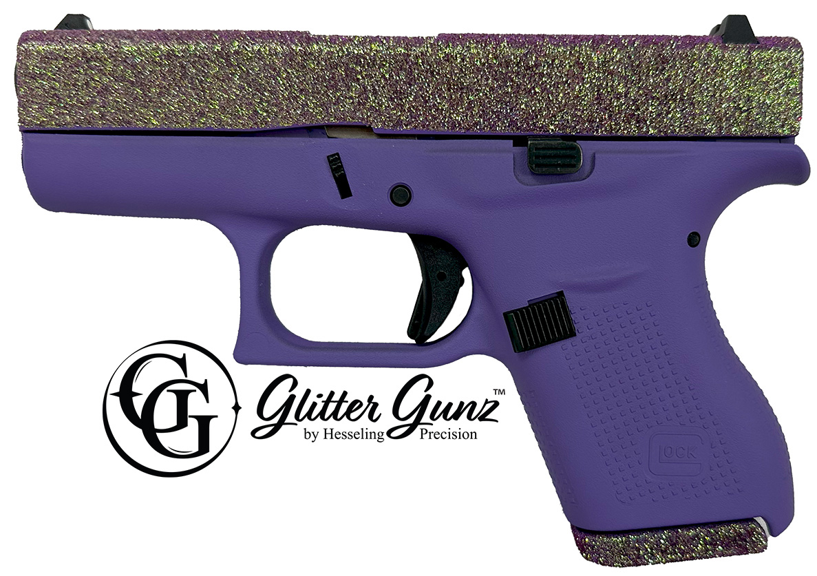 Glock G42 .380 ACP 3.25in 6rd GlitterGunz Finish Semi Auto Pistol