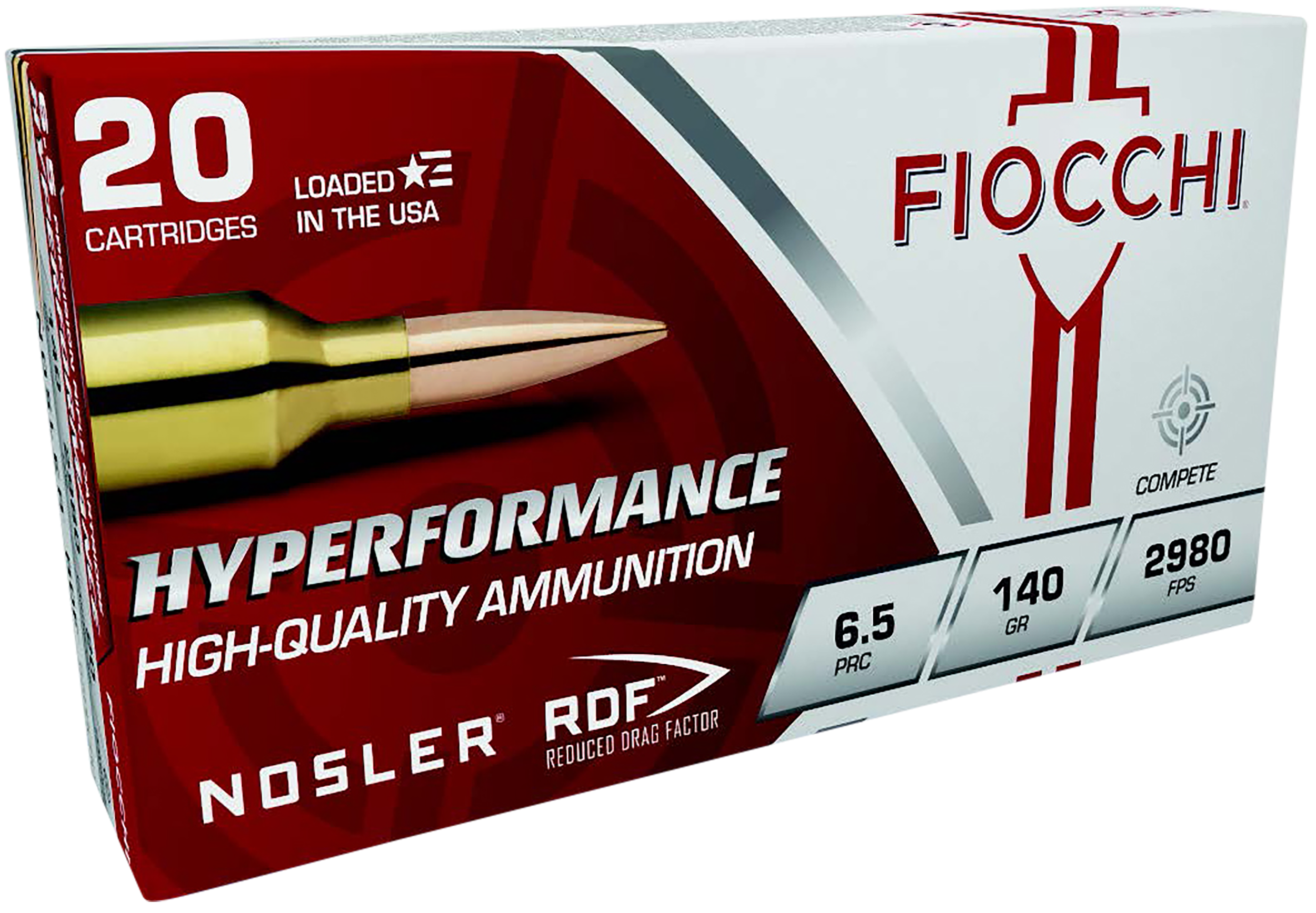 Fiocchi Hyperformance Match 6.5 Prc Nosler Reduced Drag 140 Grain 20 Rounds