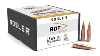 Nosler 49826 RDF  6.5mm 150gr Hollow Point Boat Tail 100/Box