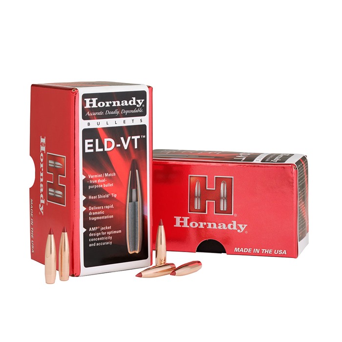Hornady 26103 ELD-V  6.5mm .264 100 gr 100 Per Box/ 15 Case