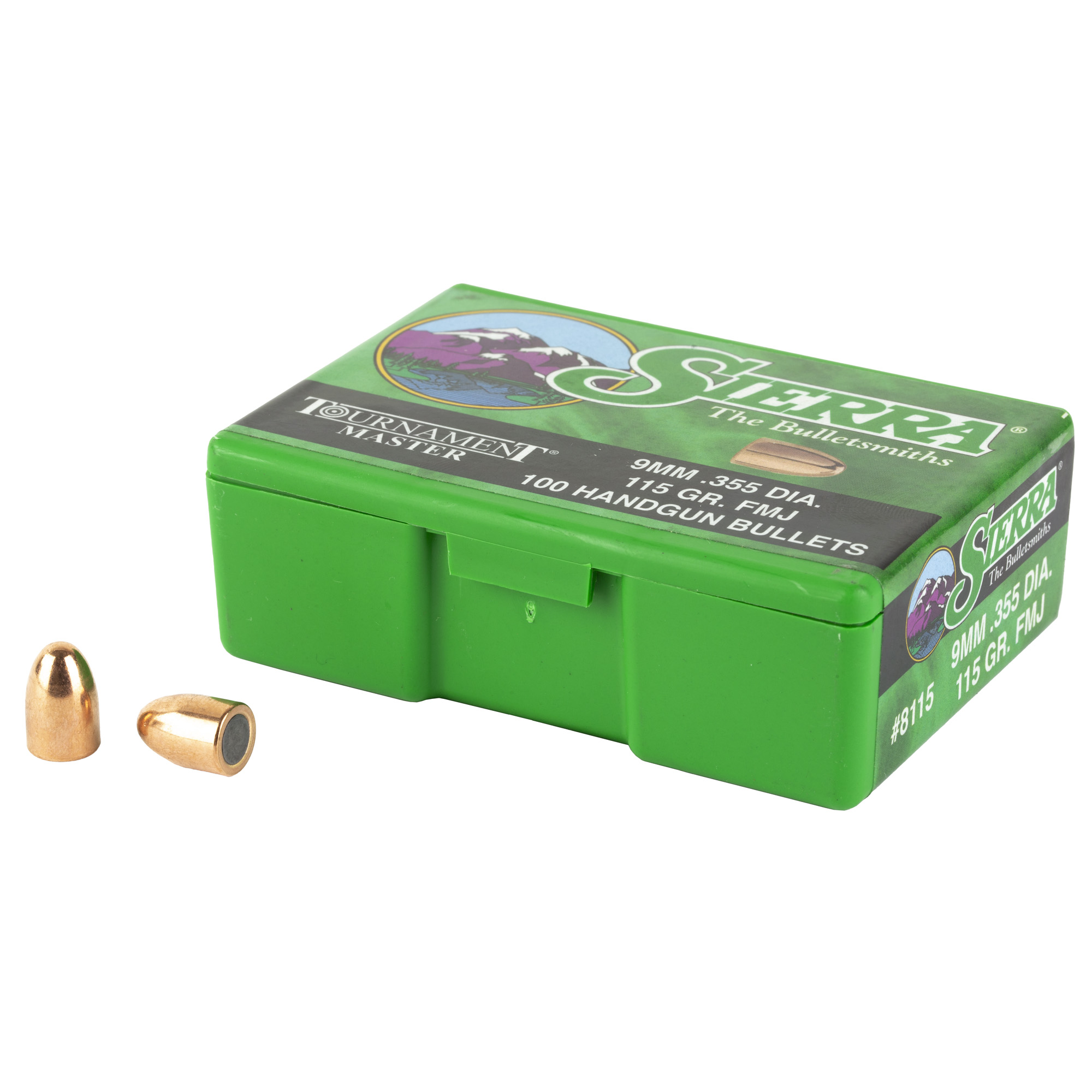 Sierra 8115 Tournament Master  9mm 115gr Full Metal Jacket 100/Box
