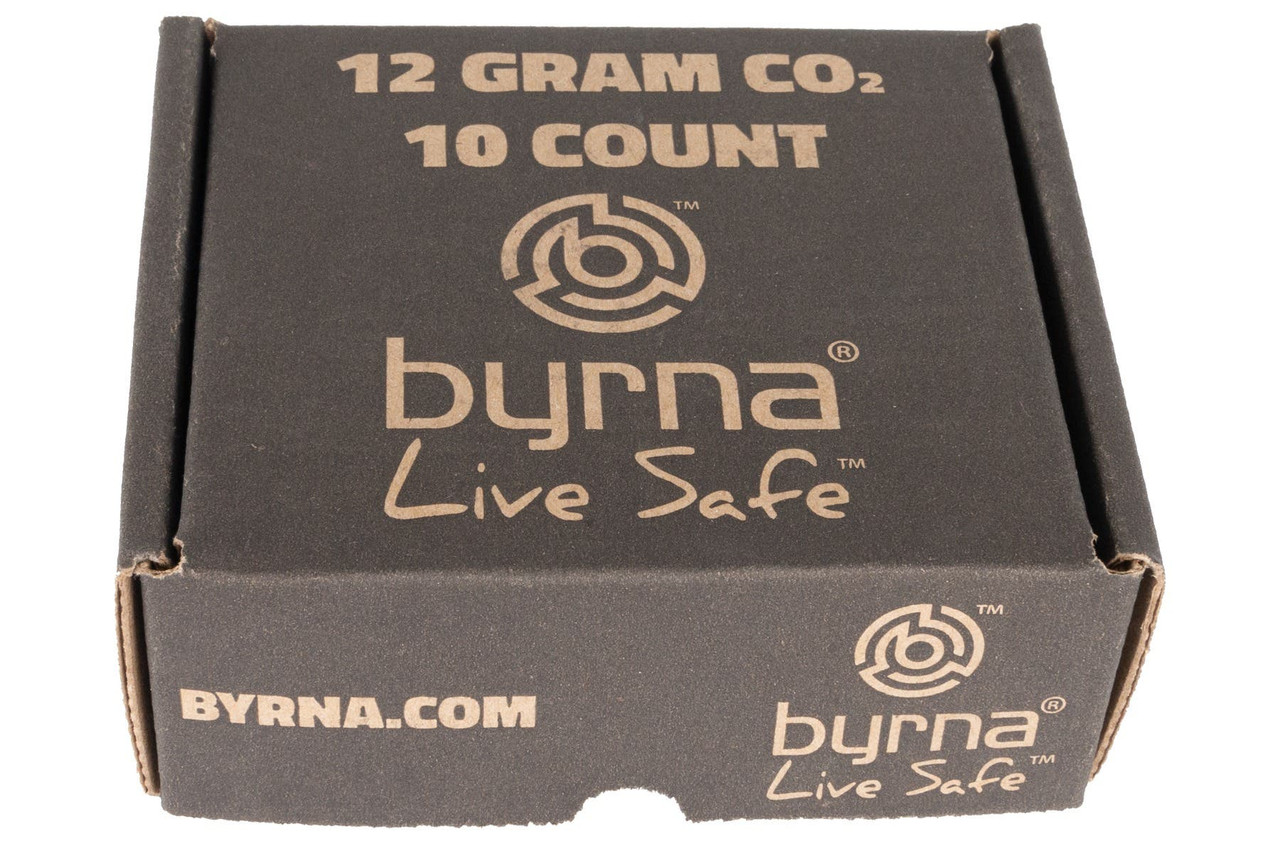 Byrna Technologies CO2330 Replacement  12 Grams Compatible With Byrna HD w/Byrna Boost 10 Pk.