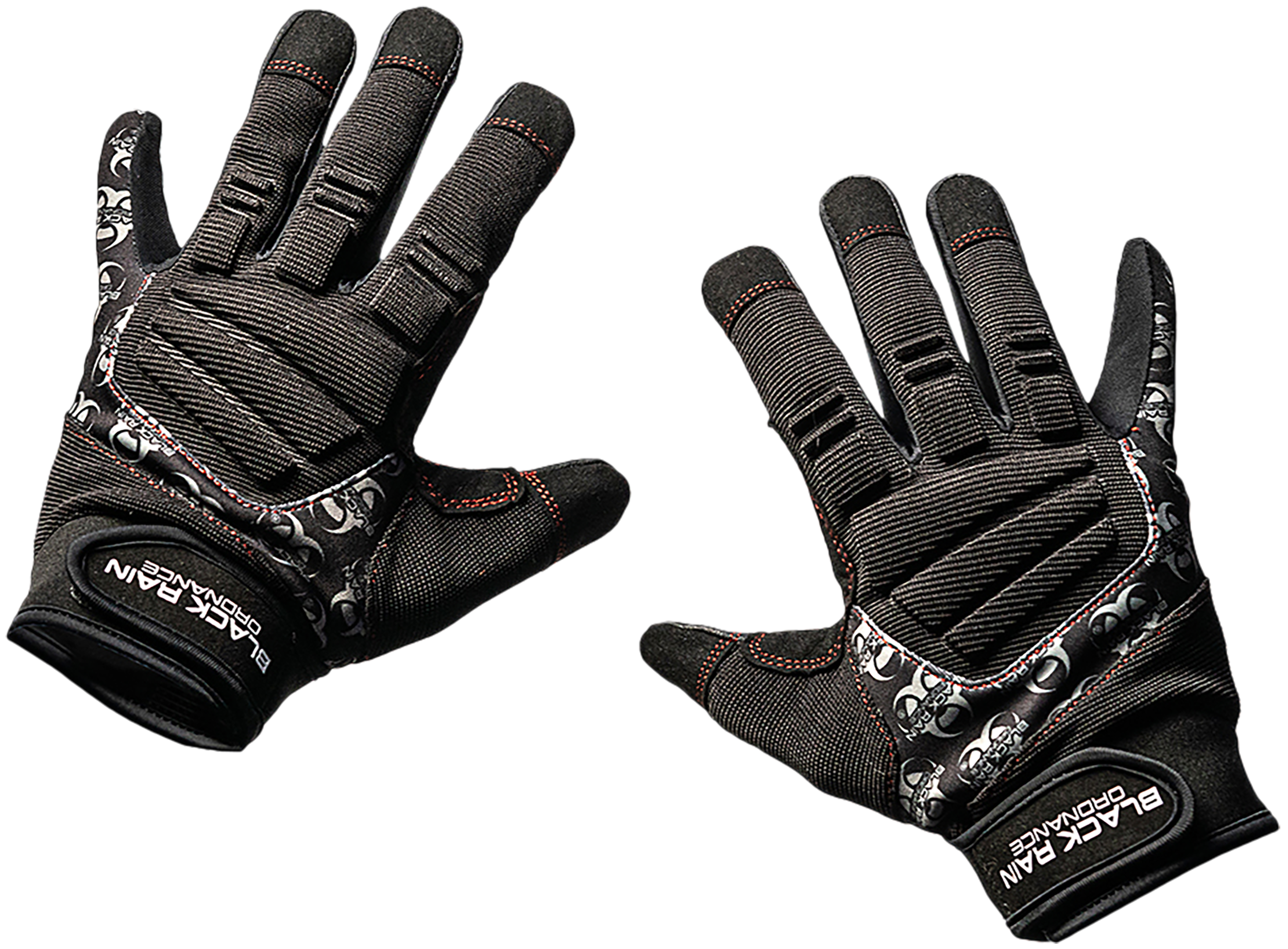 Black Rain Ordnance TACTGLOVEBLK/GRYXL Tactical Gloves  Black/Gray XL Velcro