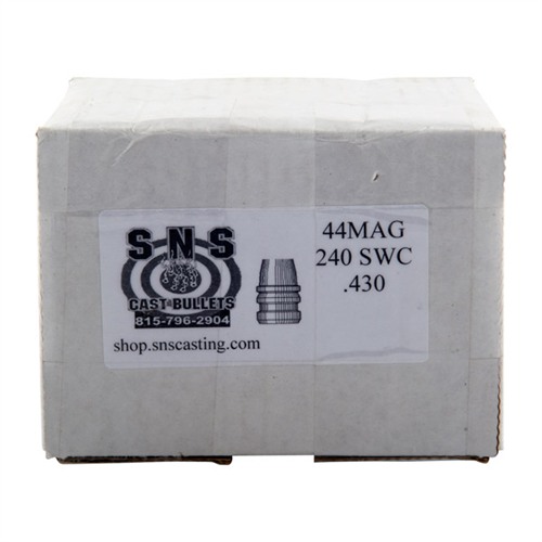 44 CAL (.430'') 240GR SWC LEAD BULLETS 500/BOX