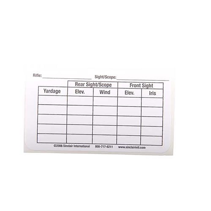 SIGHT/YARDAGE LABELS 25 PACK