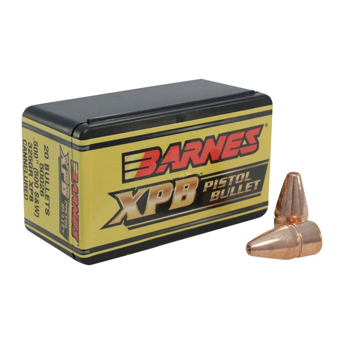 Barnes XPB Pistol Bullets .500 S&W .500" 325 gr XPBFB 20/ct