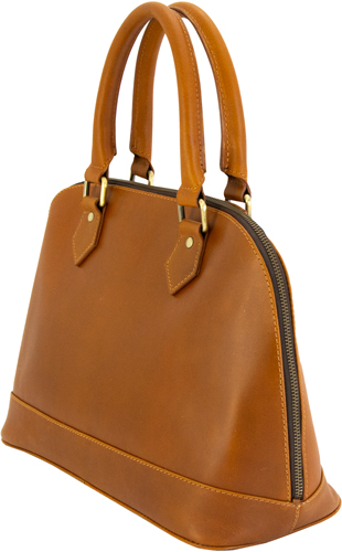 Rugged Rare S&W Classic Satchel Concealed Carry Purse Tan