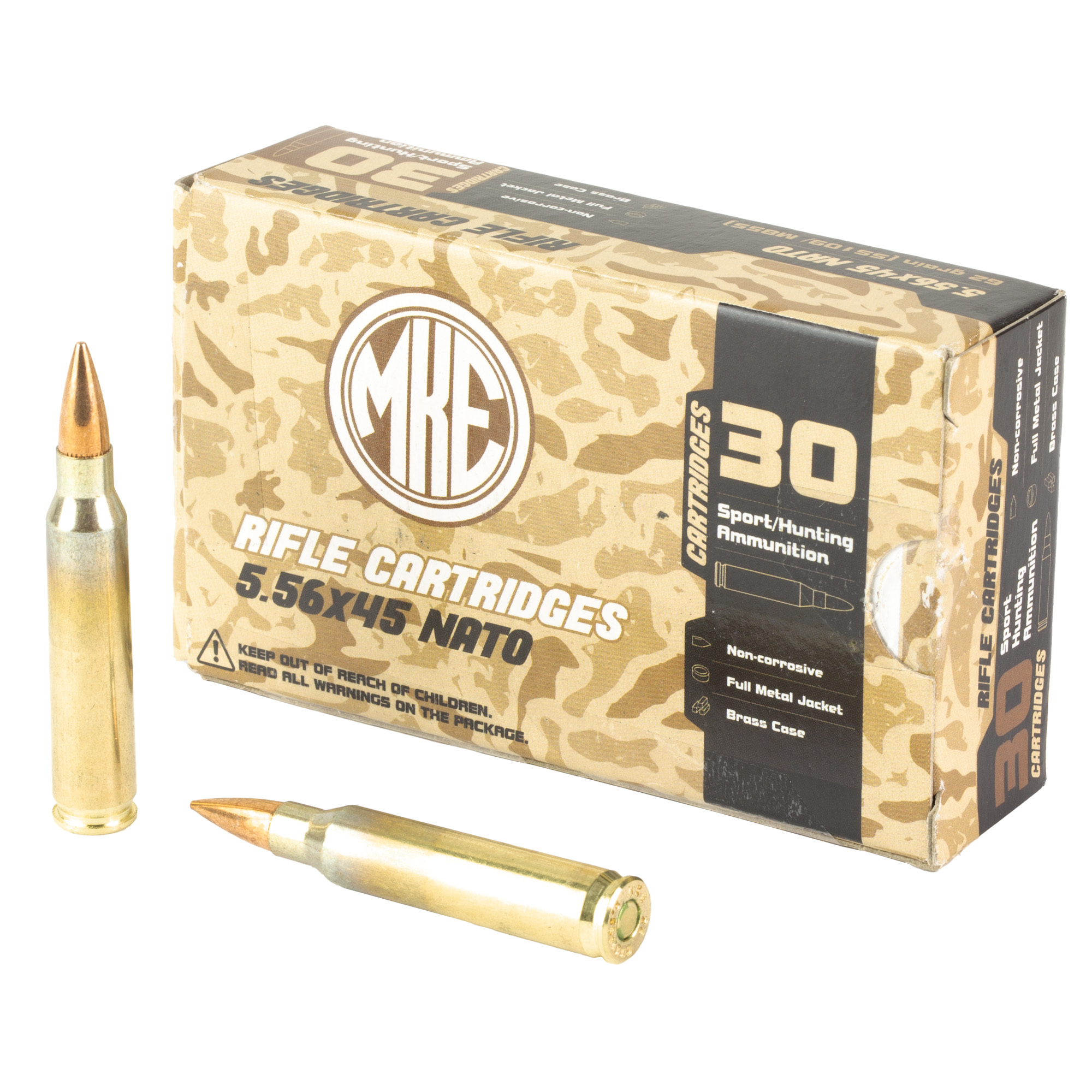 Red Army Standard MKE 5.56 NATO Full Metal Jacket 62 Grain 2250 Total Rounds