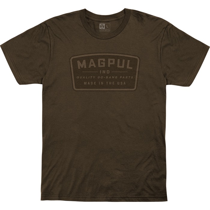 GO BANG PARTS COTTON T-SHIRT 2X-LARGE BROWN