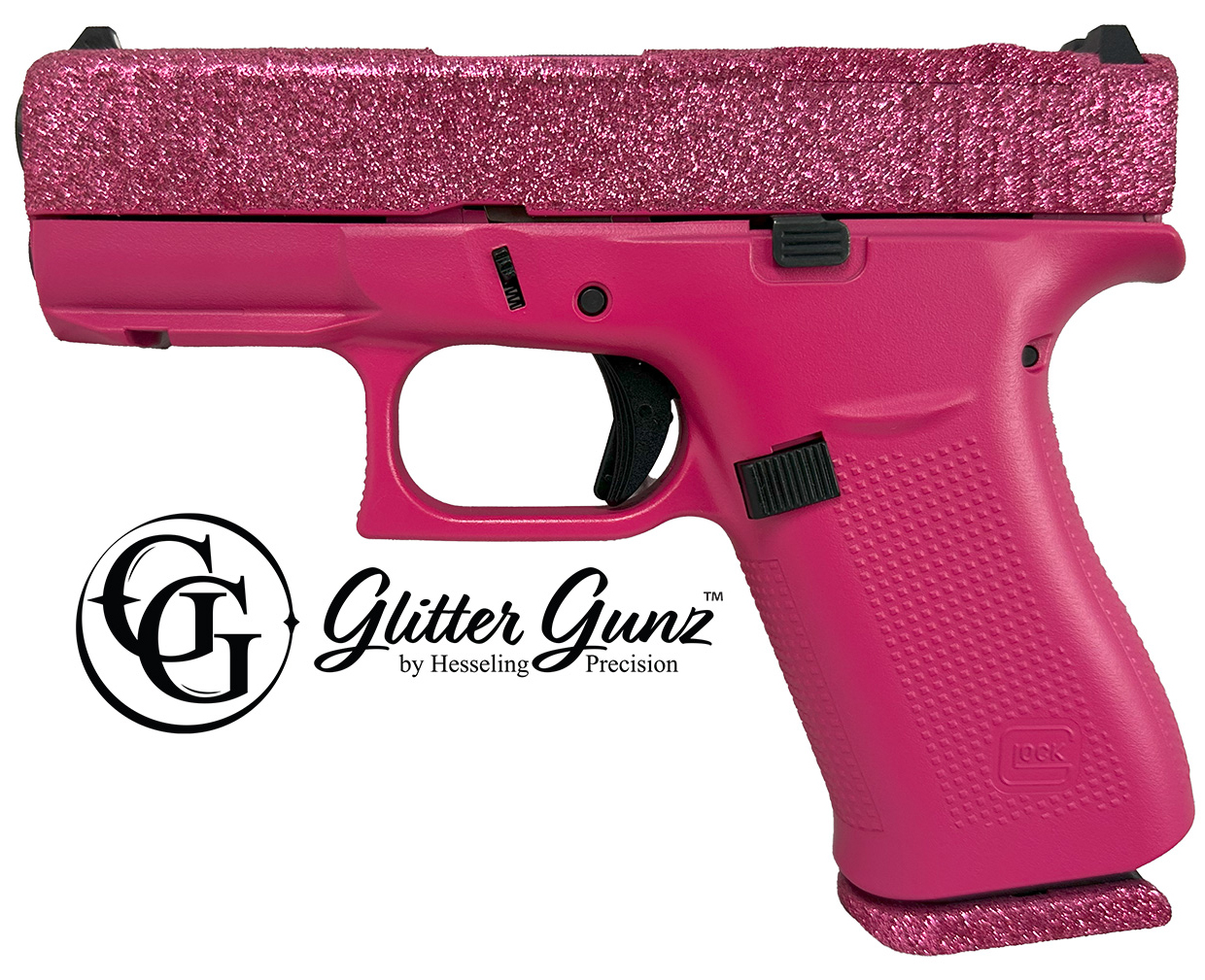 Glock G43x Mos 9mm Luger 3.41 Inch 10 Rd Crush Glitter Finish