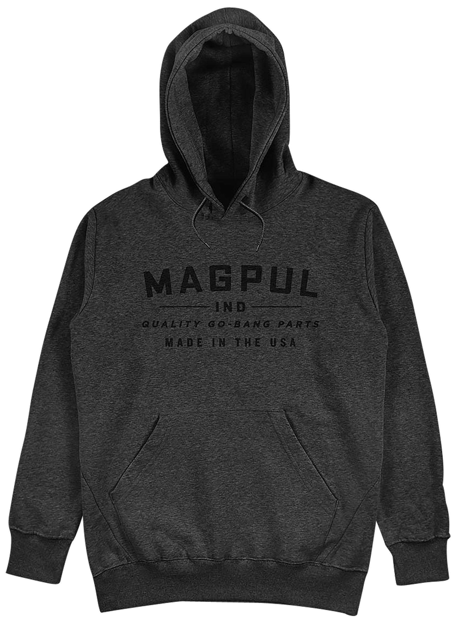 GO BANG PARTS HOODIE M CHARCOAL HEATHER