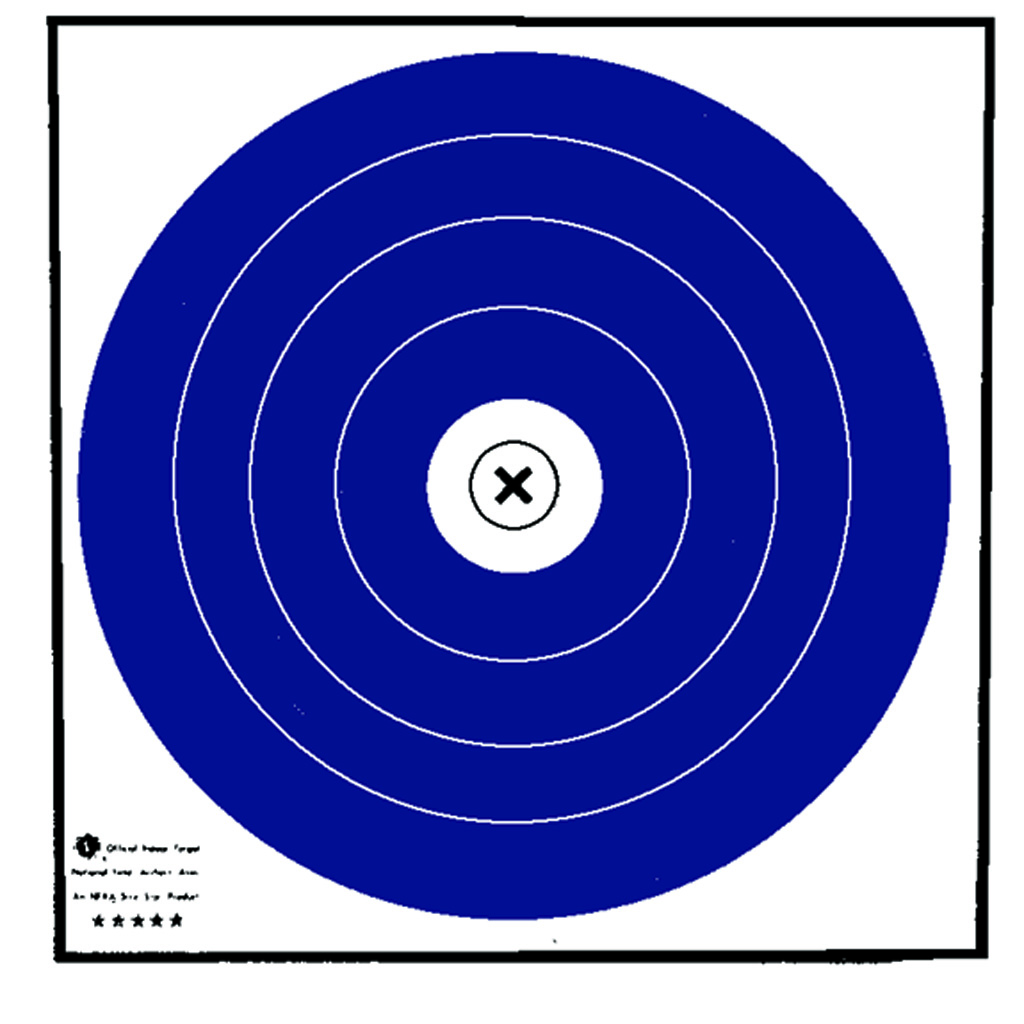 Maple Leaf Target Face NFAA Indoor Blue/White 40 cm. 100 pk.