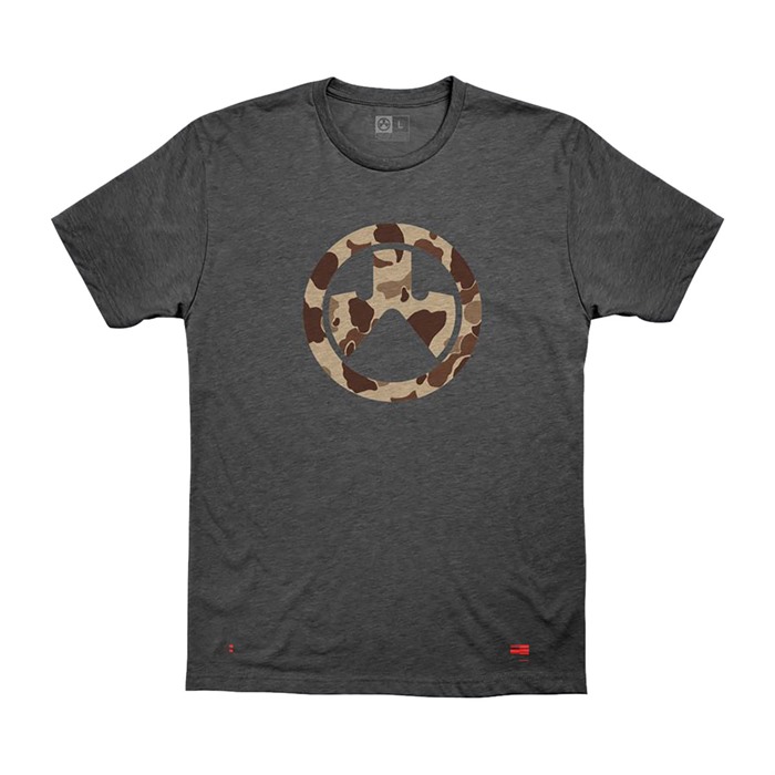 RAIDER CAMO ICON T-SHIRT CHARCOAL 2X-LARGE