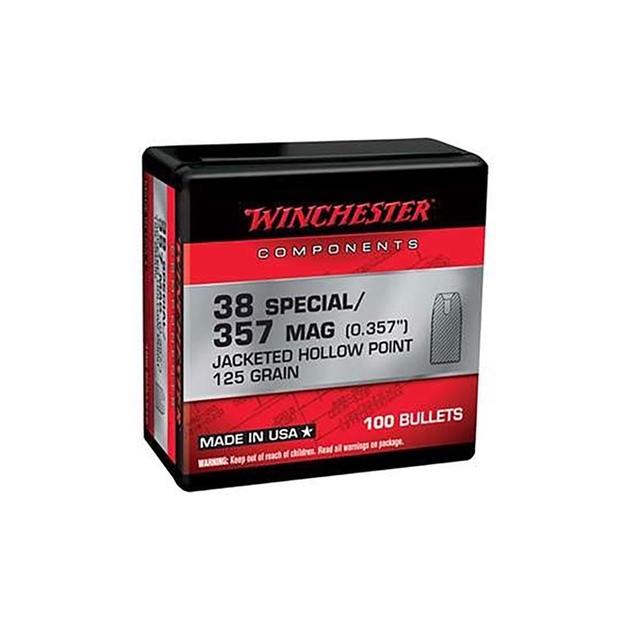 38 CALIBER (0.357'') 125GR JACKETED HP NOTCHED 100/BOX