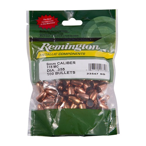 9MM (.355'') 115GR FMJ-RN 100/BAG