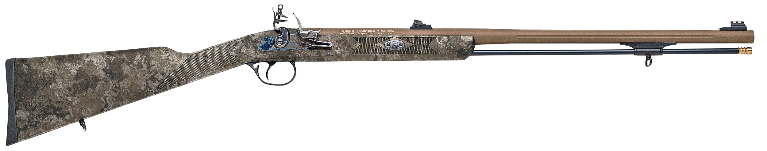 Traditions PA Pellet Ultralight Flintlock .50 Cal 26 in. Burnt Bronze/Veil Wideland