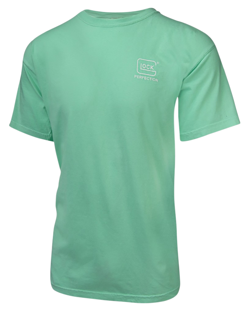 Glock AA75139 Crossover  Turquoise Cotton Short Sleeve Large