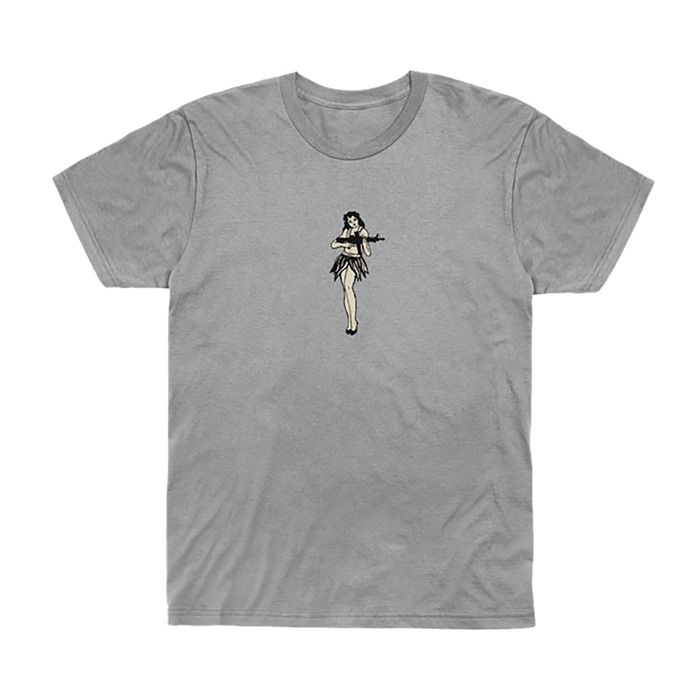 HULA GIRL CVC T-SHIRT ATHLETIC HEATHER MD