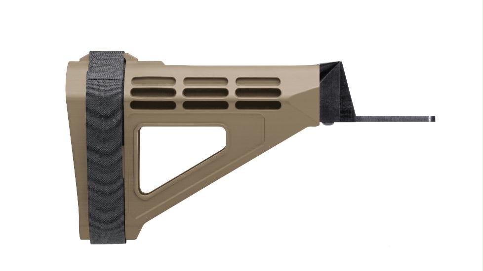 SB Tactical SBM47 Pistol Stabilizing Brace - FDE | AK Pistol Compatible