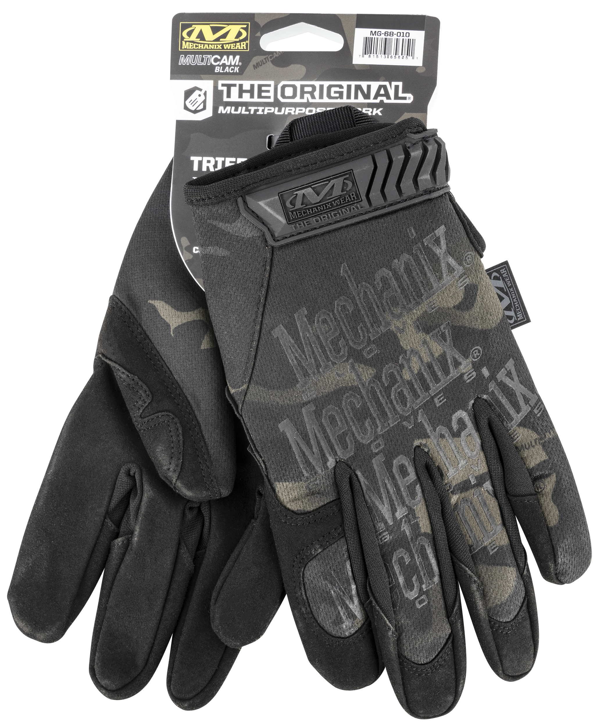 Mechanix Wear MG68012 Original  Black Multi-Cam Synthetic Leather 2XL TPR Closure