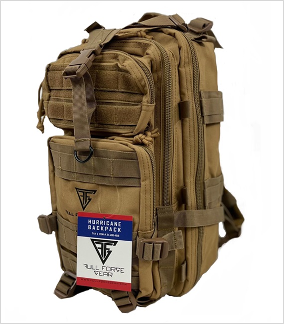 Full Forge Gear Hurricane Tactical Backpack - Tan | 18"x11"x11"