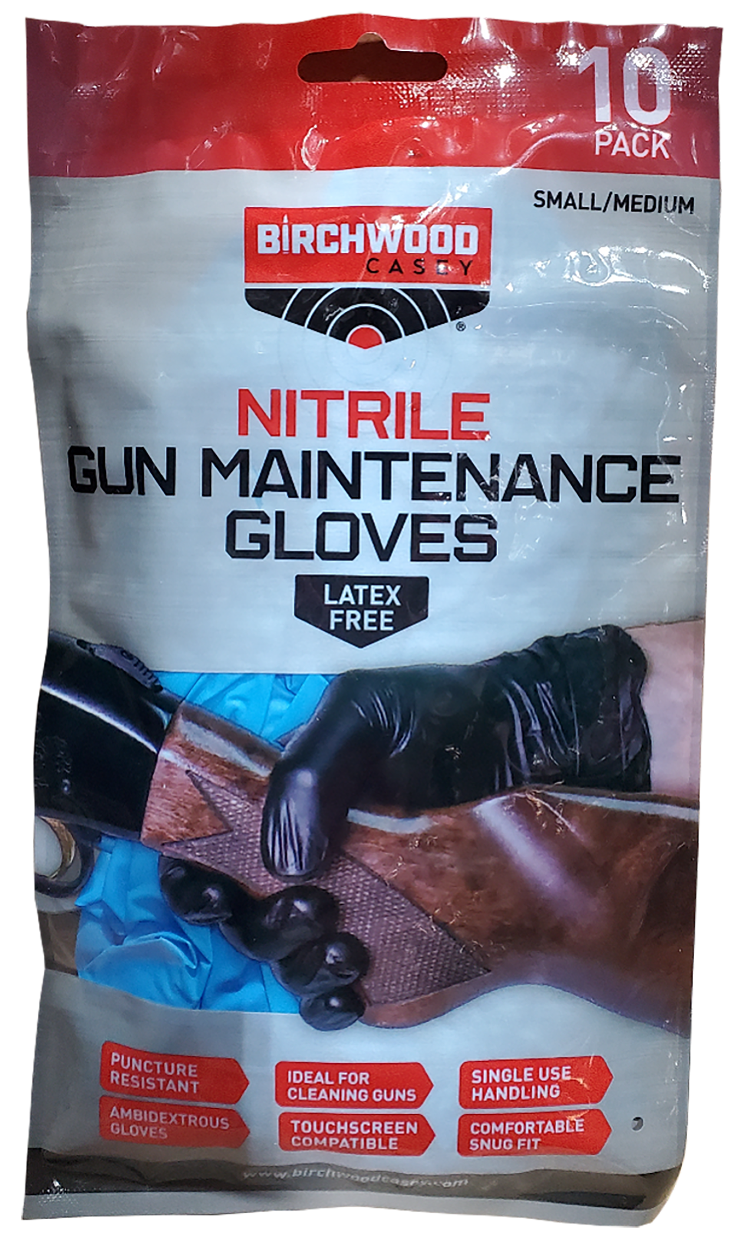Birchwood Casey NGLVS-L Nitrile  Black LG/XL 10 Pack