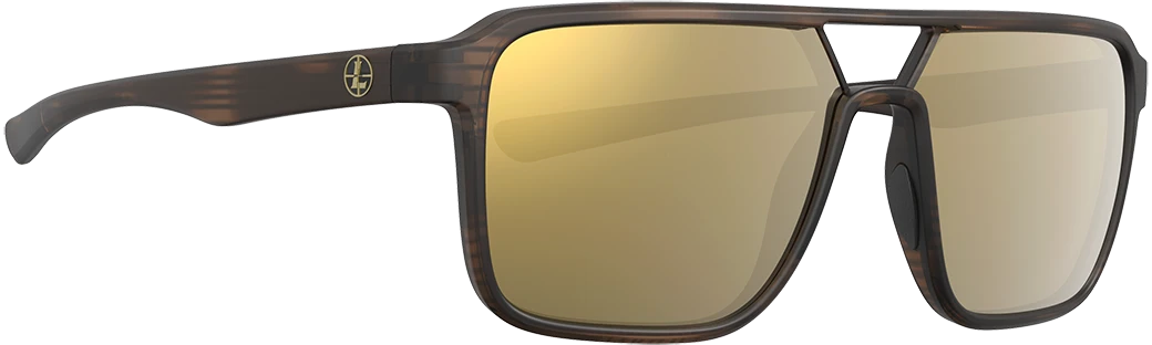 Leupold 182673 Performance Wear Bridger Bronze Mirror Lens Polycarbonate Matte Tortoise Frame