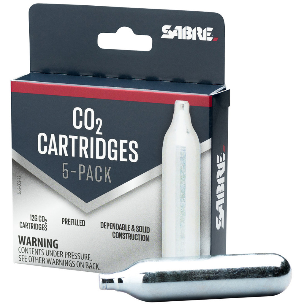 Sabre 12g CO2 Cartridge 5/ct