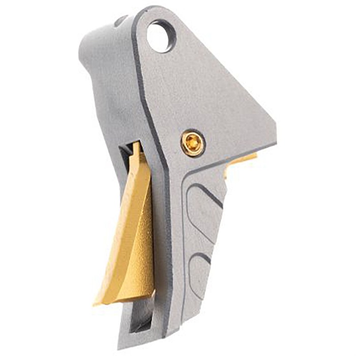 Tyrant Designs CNC I.T.T.S Trigger for Springfield Echelon Gray Gold Screw