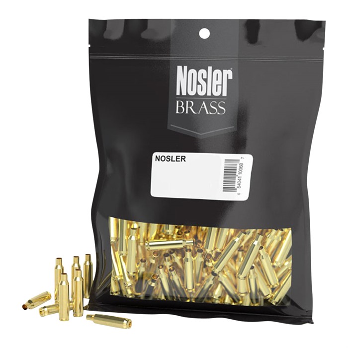 Nosler Unprimed Unprepped Brass Rifle Cartridge Cases .204 Ruger 250 Per Box