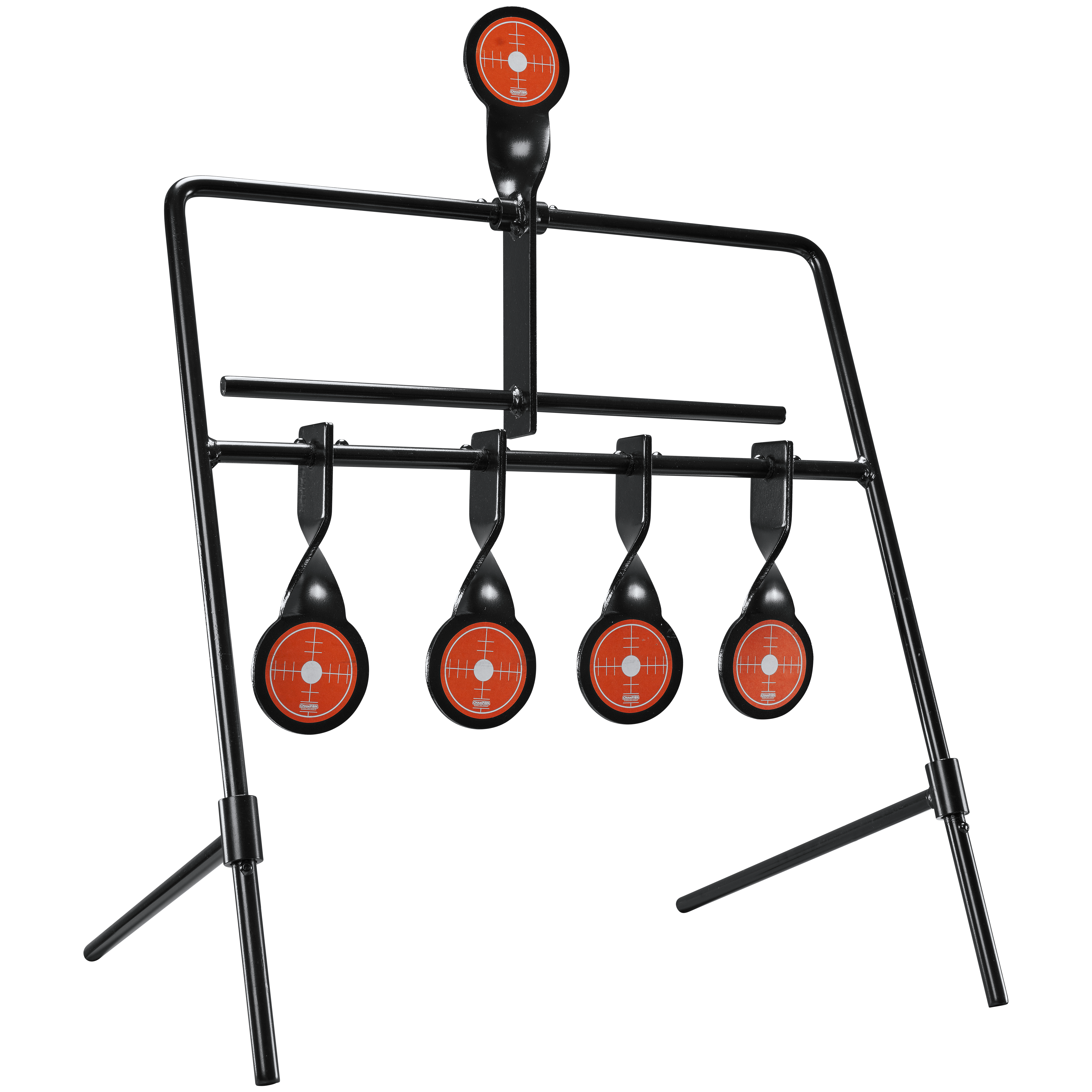 Champion Targets 40874 Gong Auto Reset Rimfire Black/Orange 6.83 lbs Standing 5 Targets