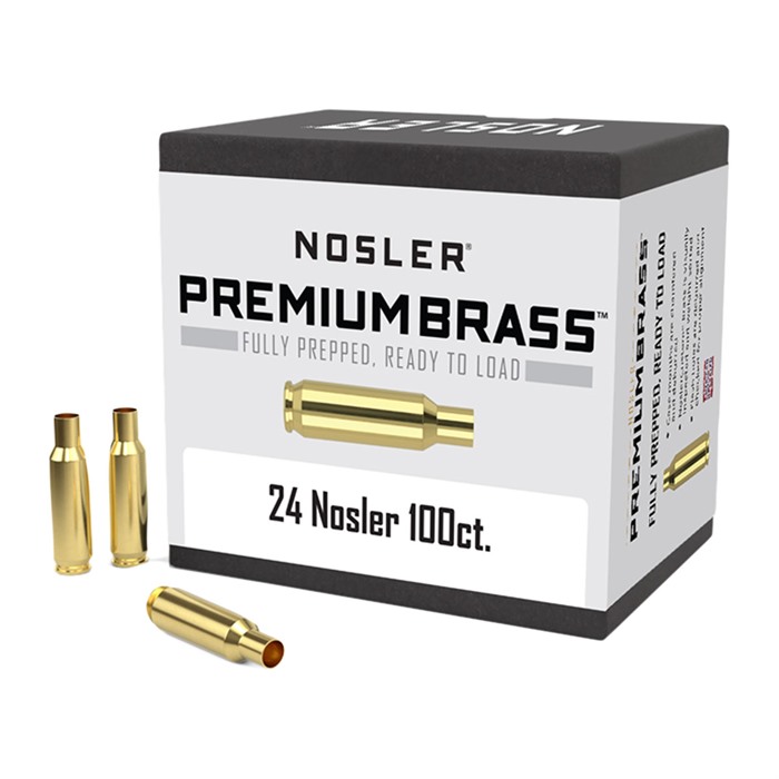 Nosler Custom Brass 24 Nosler 100 Per Box
