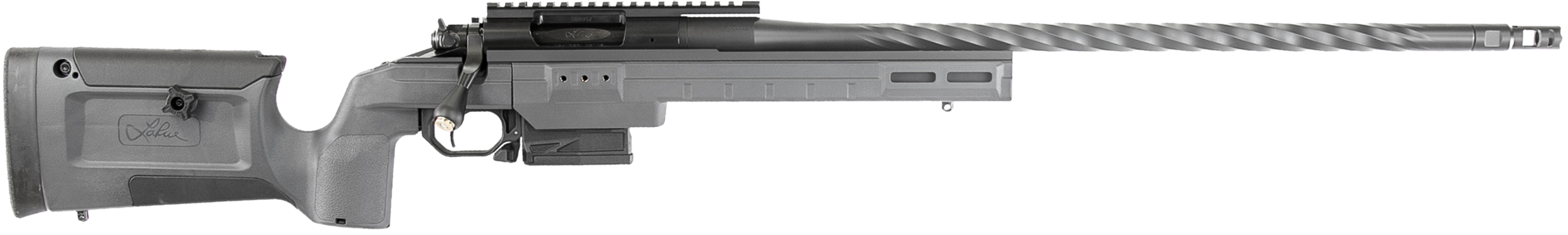 Larue Tactical LTKRGSIETE65PRC24GRY Siete Magnum 6.5 PRC 3+1 24" Sendero Fluted Barrel Gray