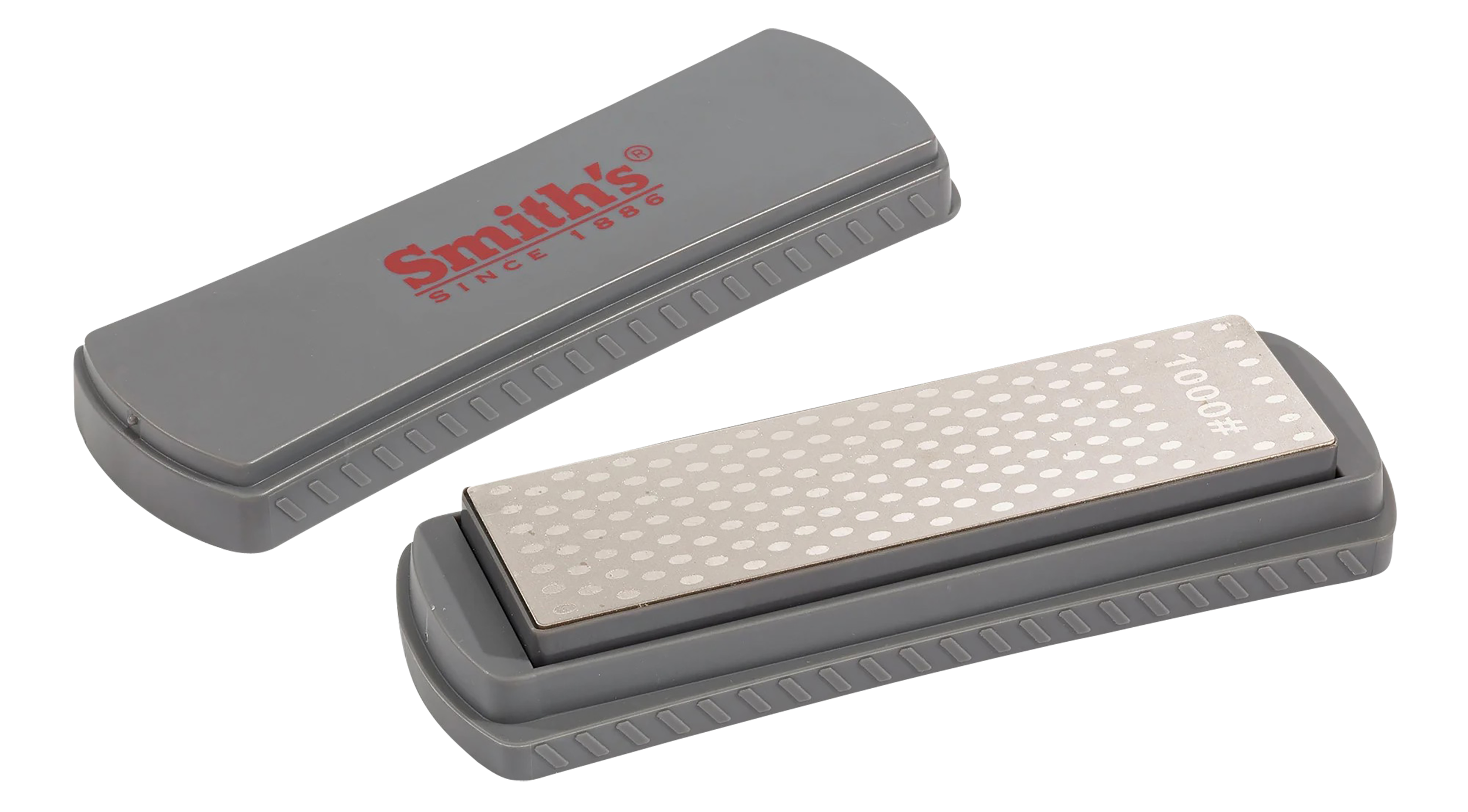 Smiths Products 51312 DualGrit Double-Sided Sharpening Stone 6" Diamond Sharpener Medium/Fine Gray