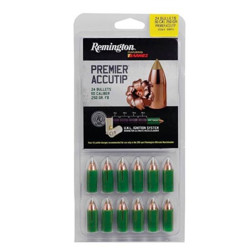 REMINGTON MUZZLELOADER BULLETS  ACCUTIP 50 CAL 250GR SABOT