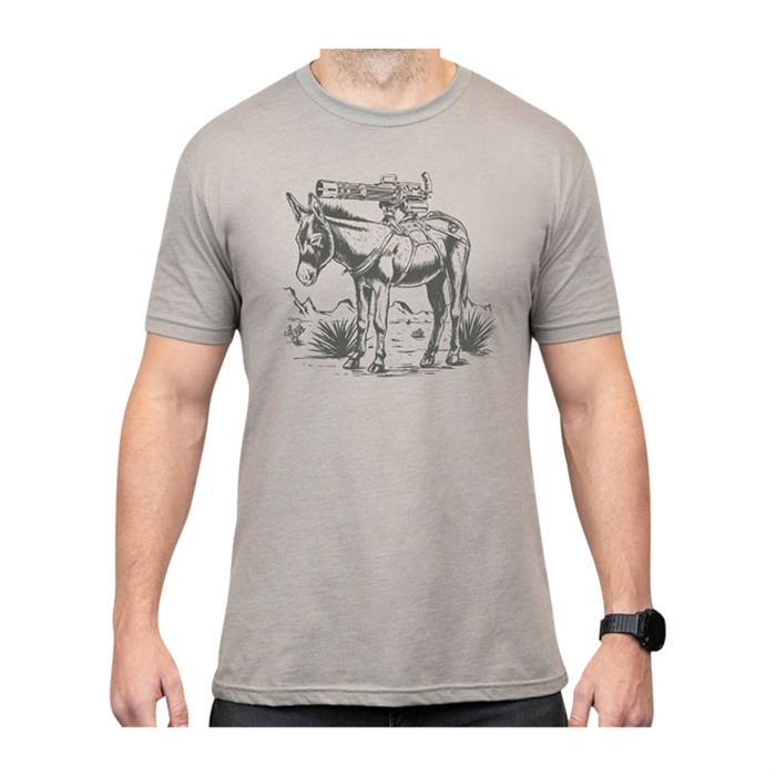 BURRO COTTON T-SHIRT 3XL SILVER
