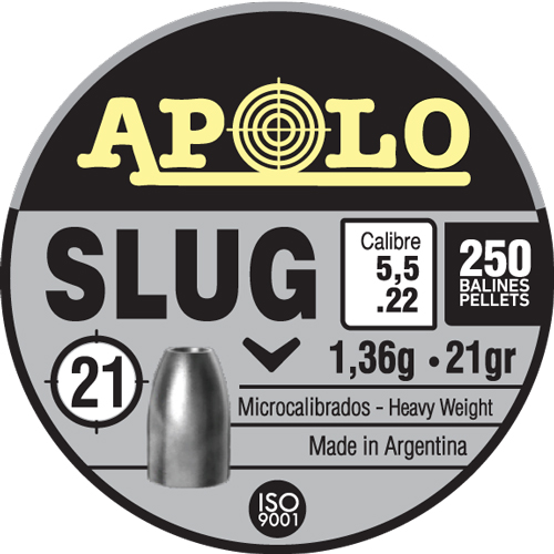 Hatsan Apolo Slug Air Rifle Pellets 22 Cal 21 gr 250/ct