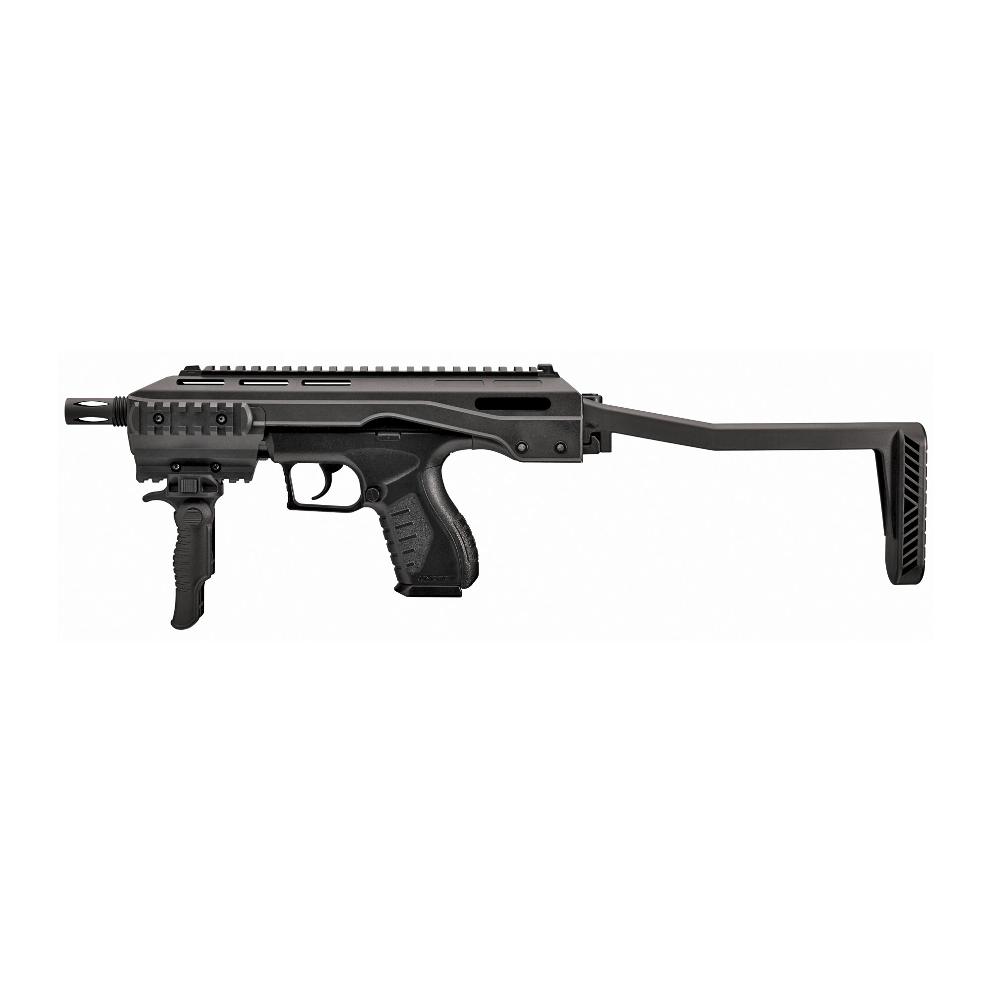 Umarex USA 2254824 TAC Carbine  CO2 177 BB 19+1 Shot Drop Free Magazine, Tactical Folding Fore Grip & Stock, Optics Ready