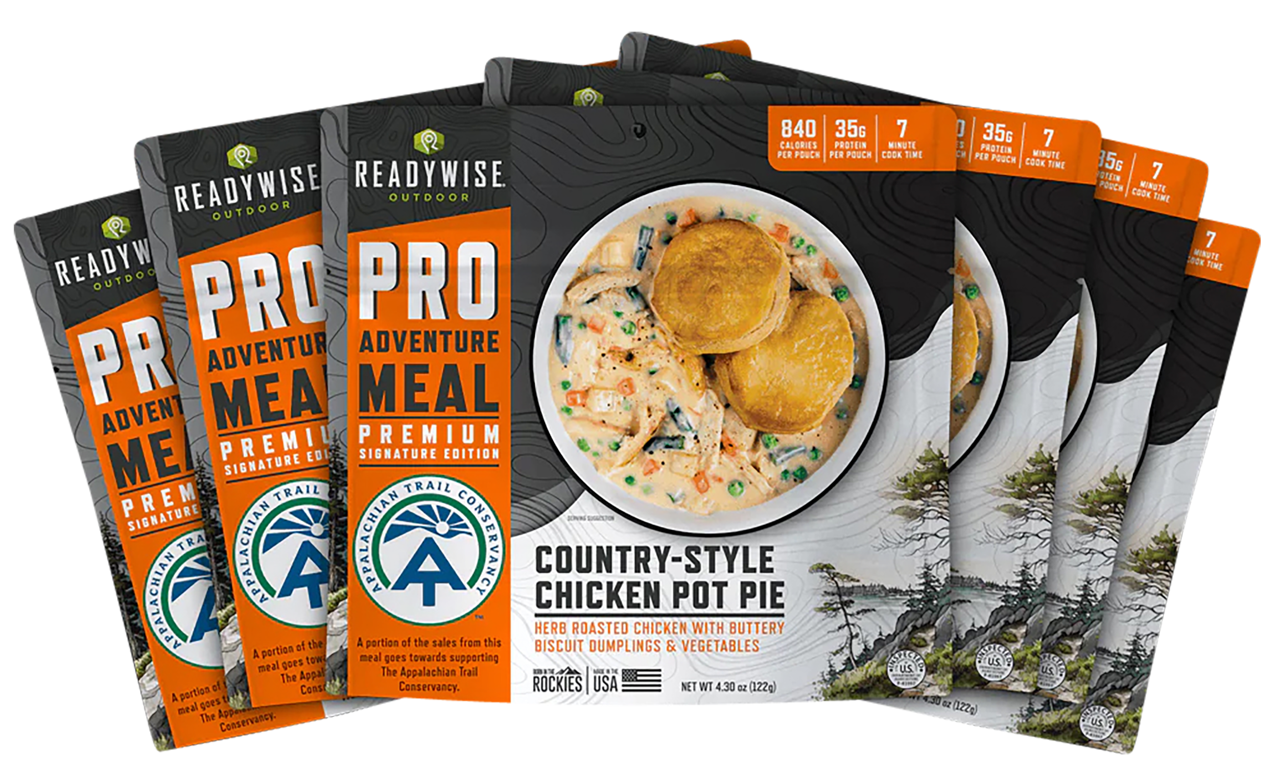 Wise Foods RW05195 Outdoor Food Kit Chicken Pot Pie 2 Servings Per Pouch, 6 Per Case