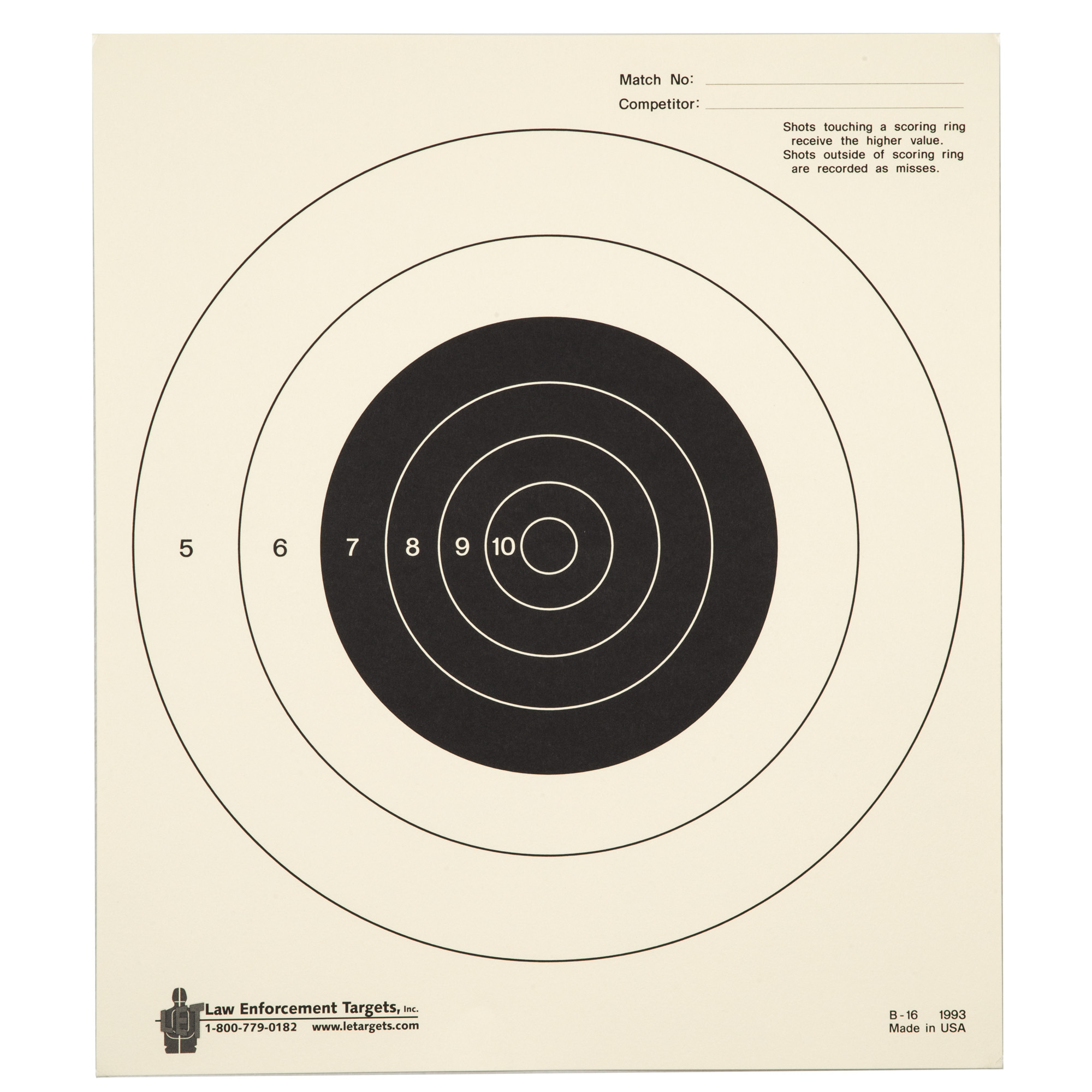 ACTION TGT BULLSEYE TAG PAPER 100PK