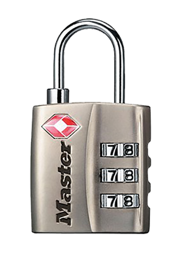 Master Lock 4680DNKL Combination Lock Resettable Open With Combination Nickel Steel