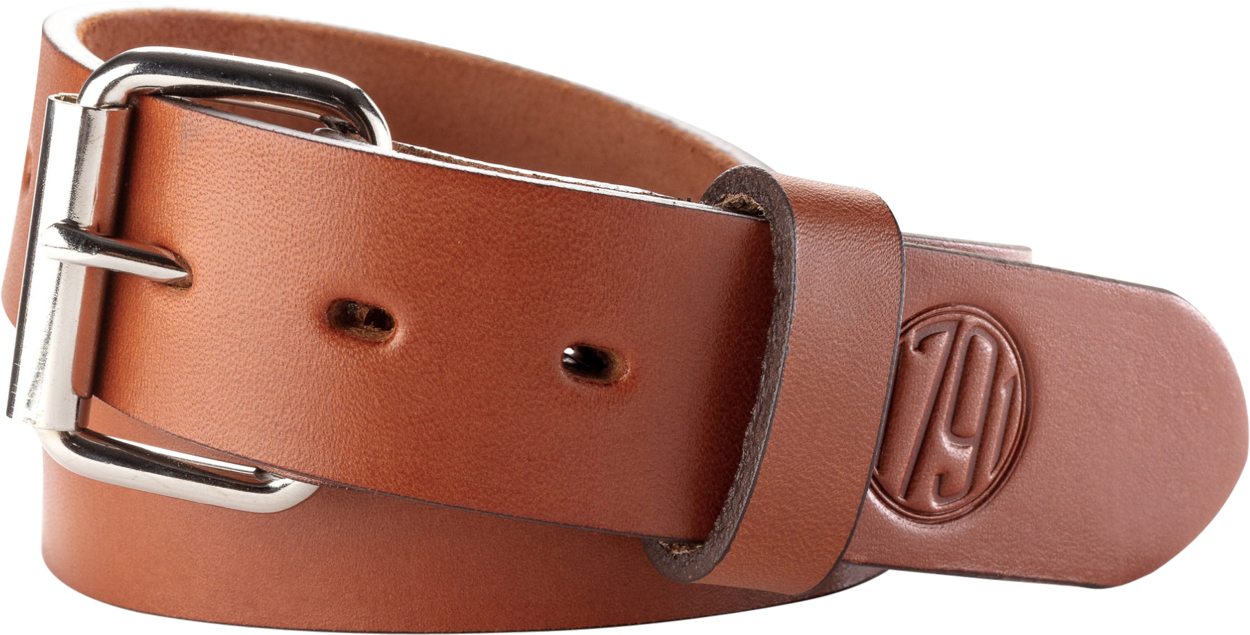 1791 Gunleather BLT014650CBRA 01  Gun Belt Classic Brown Leather 46/50 1.50" Wide Buckle Closure