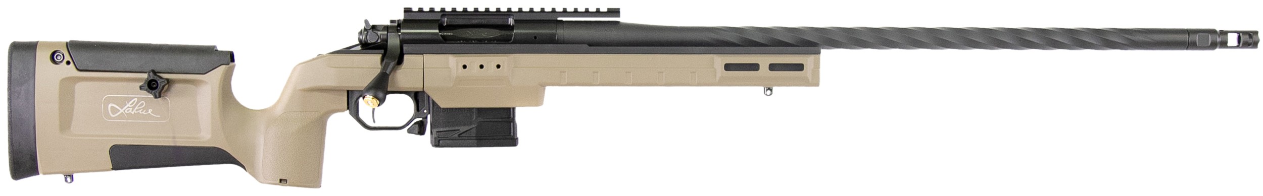 Larue Tactical LTKRGSIETE65PRC24FDE Siete Magnum 6.5 PRC 3+1 24" Sendero Fluted Barrel FDE