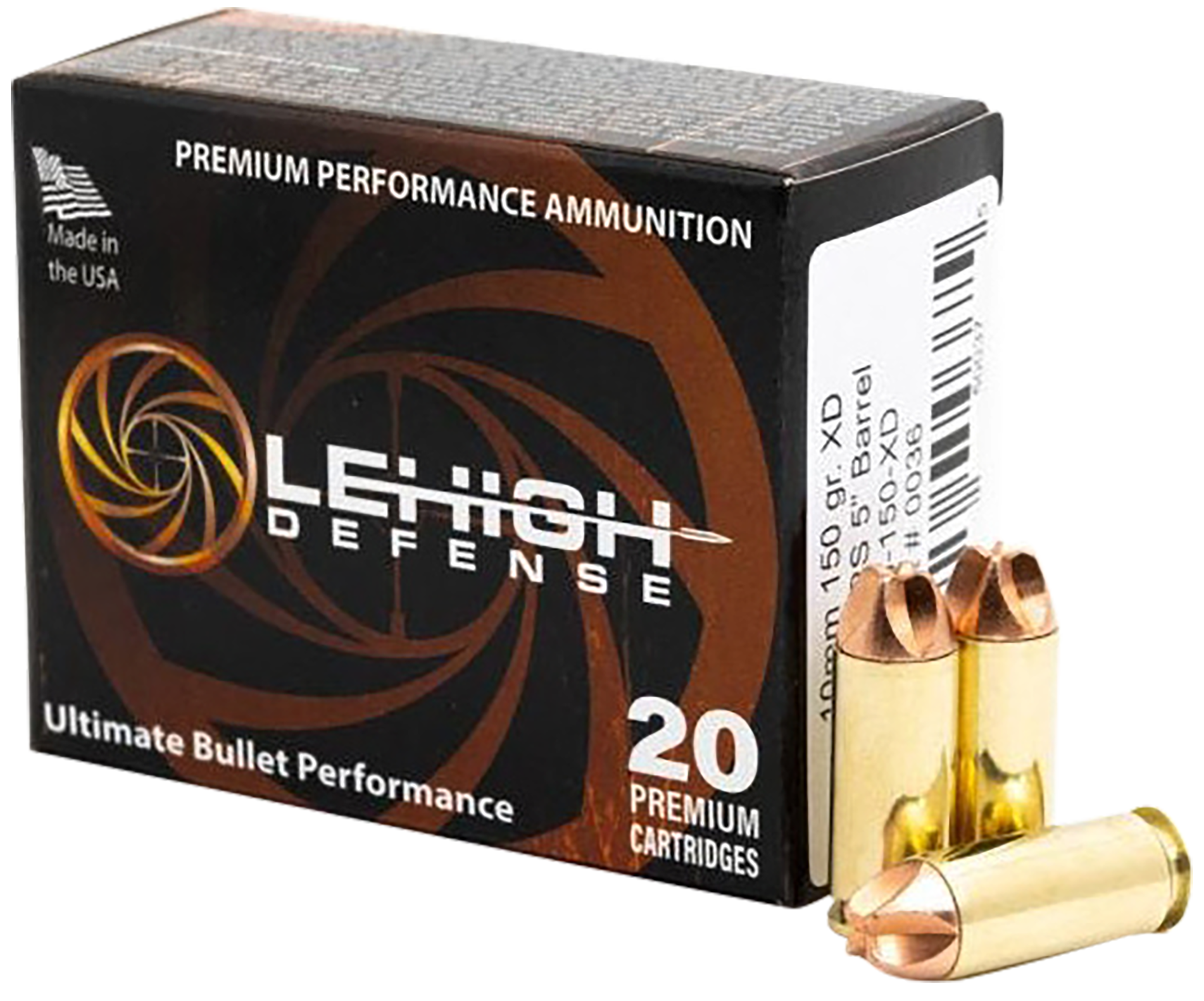 Wilson Combat LA10150XD 10mm Auto Solid Copper 150 Grain 20 Rounds