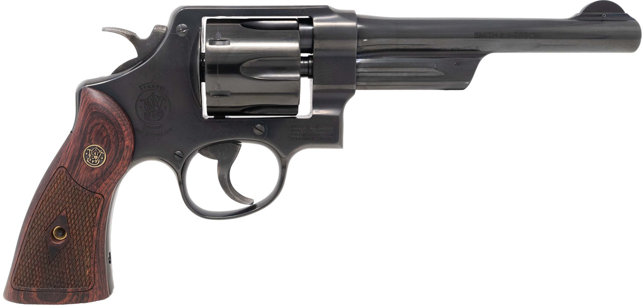Smith & Wesson Model 20 357 Magnum 6 Inch 6 Round Revolver Wood Grip
