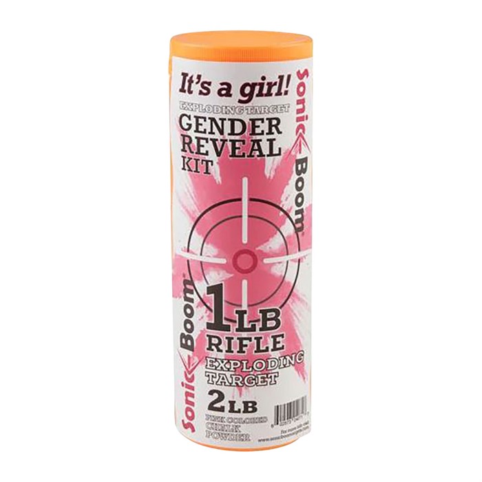 Sonic Boom Exploding Target Gender Reveal Kit Girl 1 lb. Pink