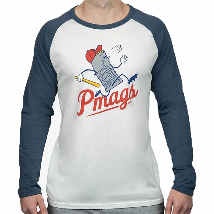 BASES LOADED BLEND LONG SLEEVE T-SHIRT WHITE SMALL