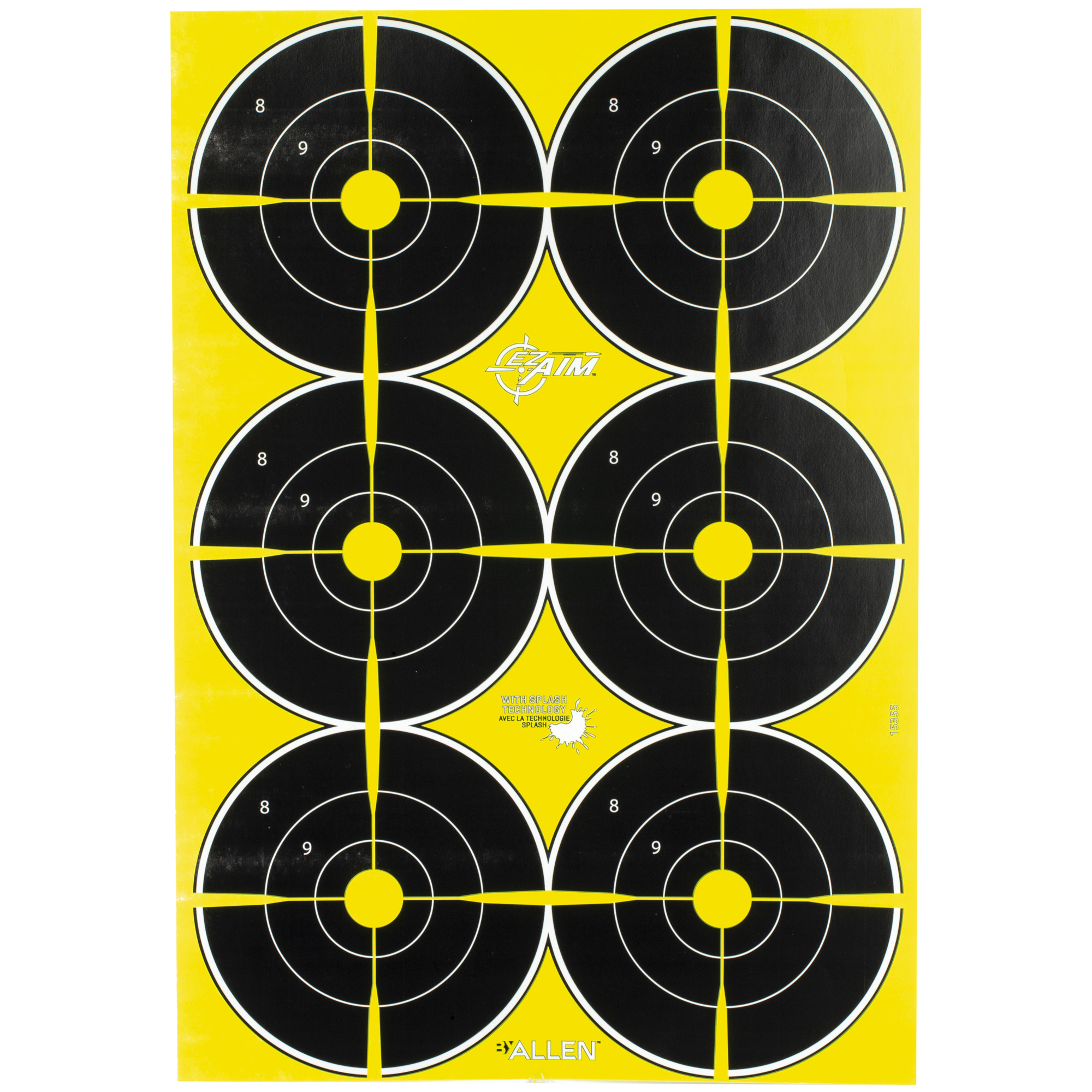 EzAim Splash Bullseye Targets 6 in. 8 pk.