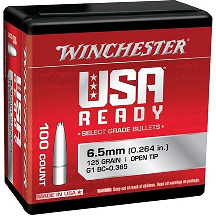 Winchester Ammo WBR65125 Centerfire Rifle  6.5Creedmoor 125gr Open Tip 100 Per Box/10 Case