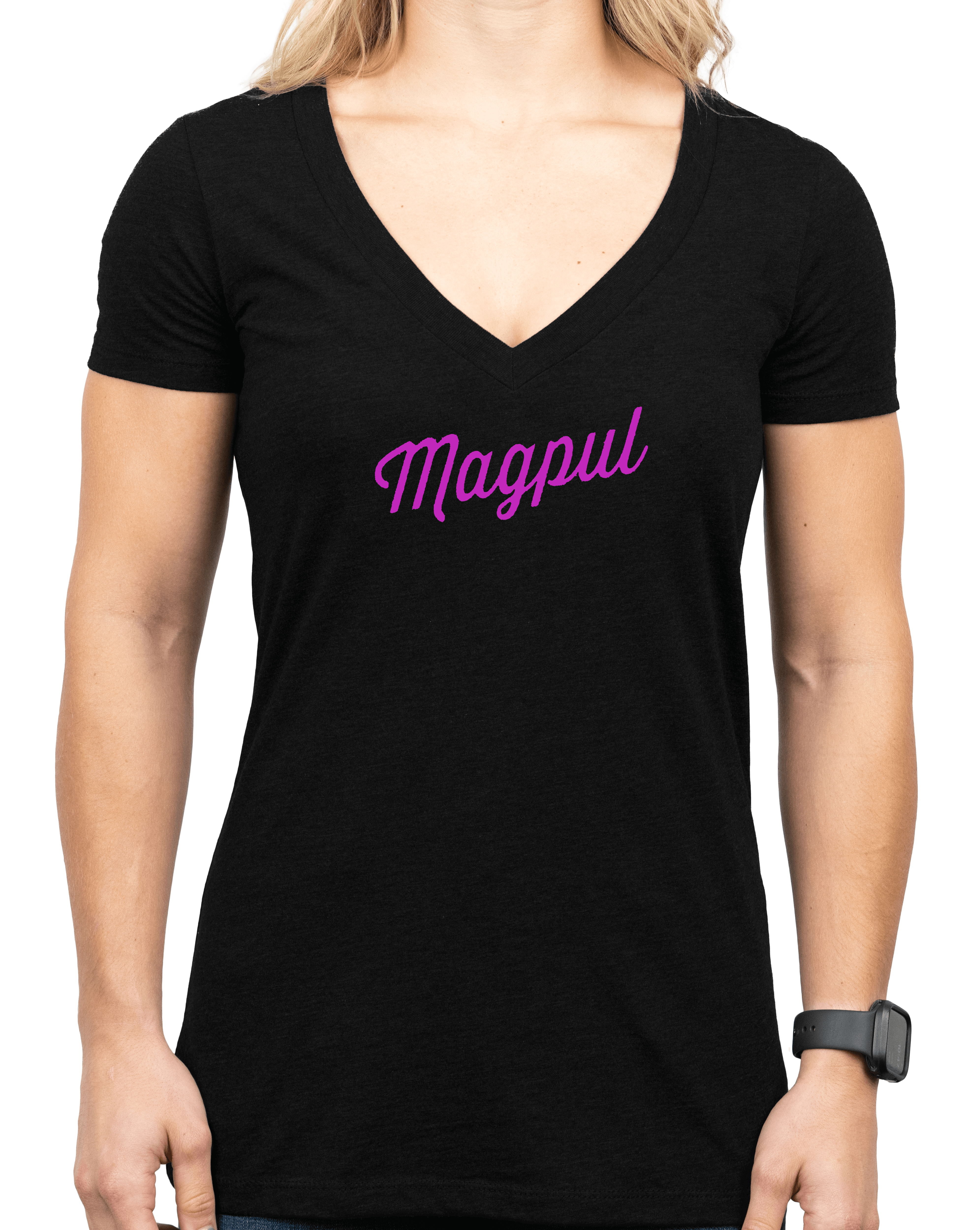 Magpul MAG1336-001-2X Rover Script Women's Black Cotton/Polyester Short Sleeve 2XL